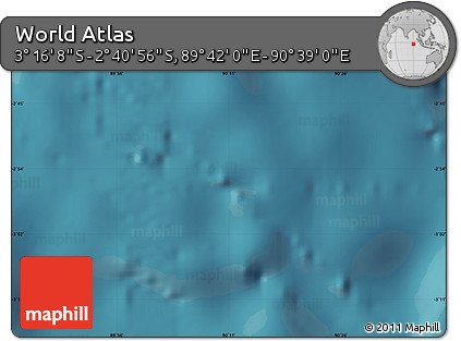 Satellite Map of the Area around 2° 58' 32" S, 90° 10' 30" E