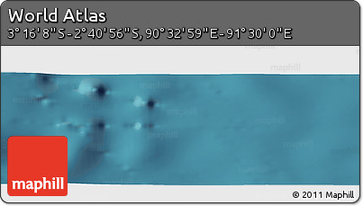 Satellite Panoramic Map of the Area around 2° 58' 32" S, 91° 1' 30" E