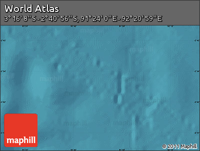 Satellite Map of the Area around 2° 58' 32" S, 91° 52' 30" E