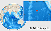 Shaded Relief Location Map of the area around 2° 58' 32" S, 92° 43' 29" E