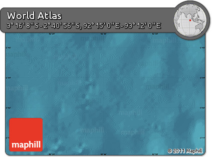 Satellite Map of the Area around 2° 58' 32" S, 92° 43' 29" E