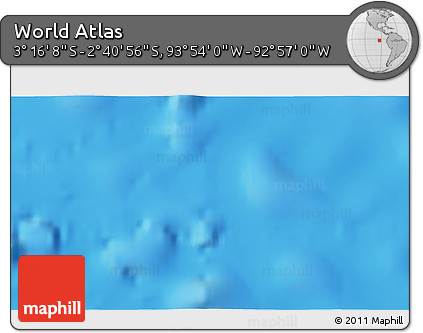 Physical 3D Map of the Area around 2° 58' 32" S, 93° 25' 30" W