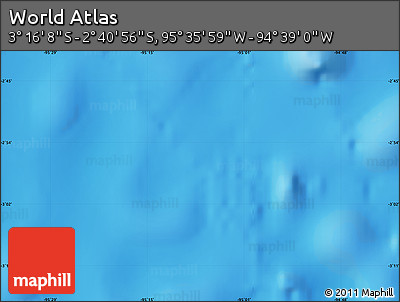 Physical Map of the Area around 2° 58' 32" S, 95° 7' 30" W