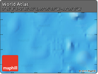 Physical Map of the Area around 2° 58' 32" S, 95° 7' 30" W