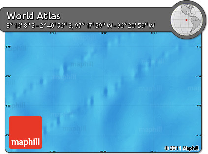 Physical Map of the Area around 2° 58' 32" S, 96° 49' 29" W