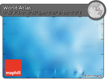 Shaded Relief Map of the Area around 2° 58' 32" S, 99° 31' 30" E
