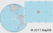 Gray Location Map of the area around 2° 58' 32" S, 99° 22' 30" W