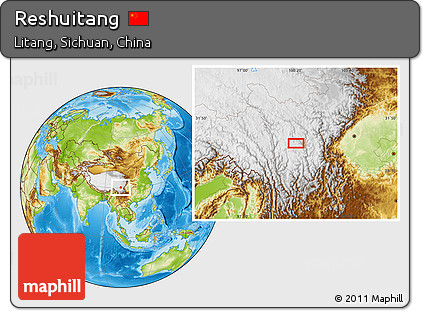Physical Location Map of Reshuitang