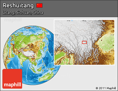 Physical Location Map of Reshuitang