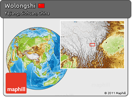 Physical Location Map of Wolongshi