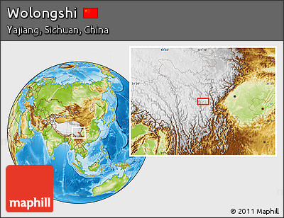 Physical Location Map of Wolongshi