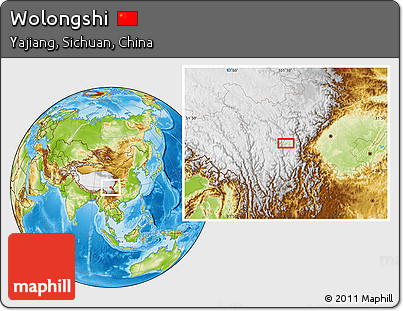 Physical Location Map of Wolongshi