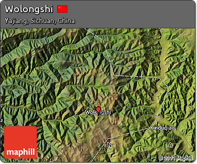 Satellite Map of Wolongshi