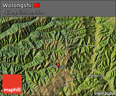 Satellite Map of Wolongshi
