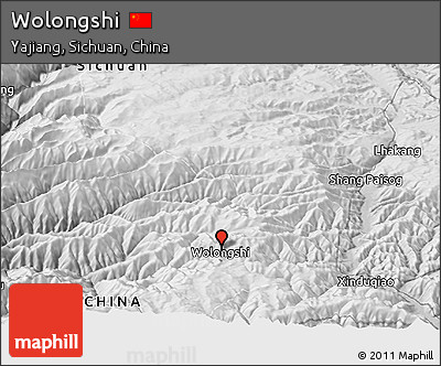 Physical Panoramic Map of Wolongshi