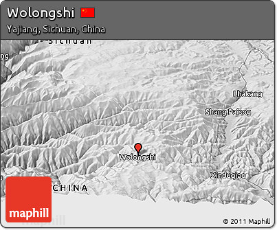 Physical Panoramic Map of Wolongshi