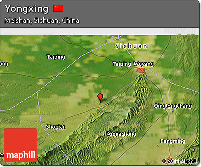 Satellite 3D Map of Yongxing