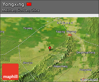 Satellite 3D Map of Yongxing