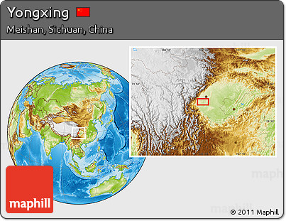 Physical Location Map of Yongxing