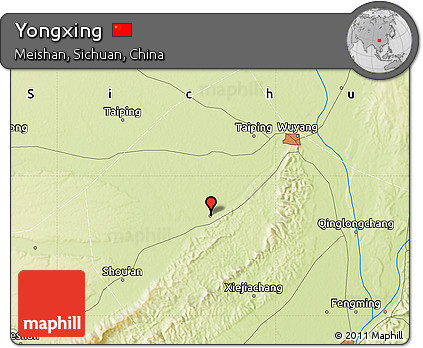 Physical Map of Yongxing