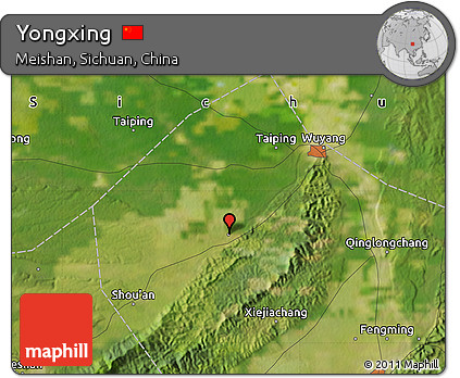 Satellite Map of Yongxing