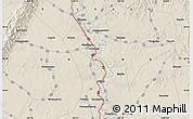 Shaded Relief Map of the area around 30° 13' 46" N, 104° 37' 30" E