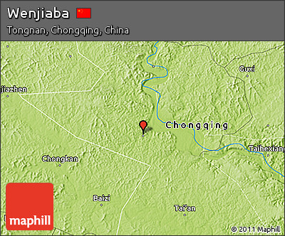 Physical 3D Map of Wenjiaba