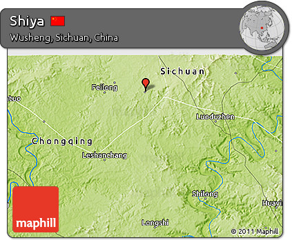 Physical 3D Map of Shiya