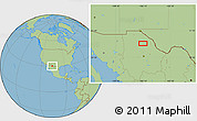 Savanna Style Location Map of the area around 30° 13' 46" N, 106° 10' 30" W
