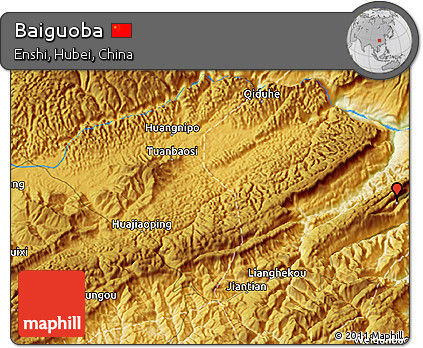 Physical 3D Map of Baiguoba