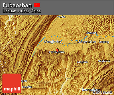 Physical 3D Map of Fubaoshan