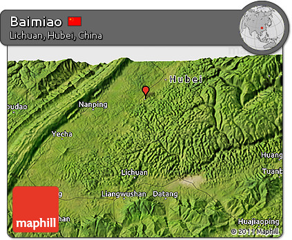 Satellite 3D Map of Baimiao