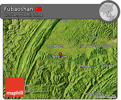 Satellite 3D Map of Fubaoshan