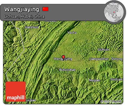 Satellite 3D Map of Wangjiaying