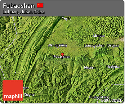 Satellite 3D Map of Fubaoshan