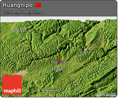Satellite 3D Map of Huangnipo