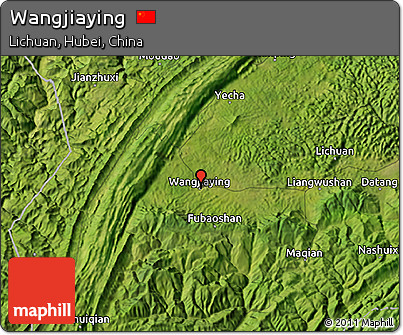 Satellite 3D Map of Wangjiaying