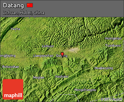 Satellite 3D Map of Datang