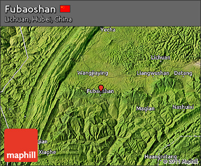 Satellite 3D Map of Fubaoshan