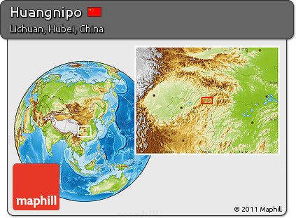 Physical Location Map of Huangnipo