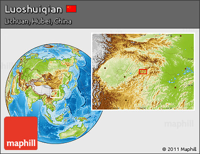 Physical Location Map of Luoshuiqian