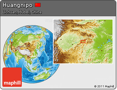 Physical Location Map of Huangnipo
