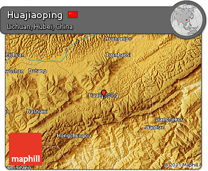 Physical Map of Huajiaoping