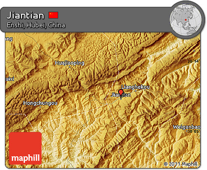 Physical Map of Jiantian