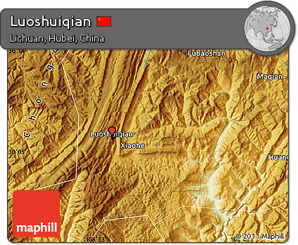Physical Map of Luoshuiqian