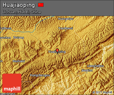 Physical Map of Huajiaoping