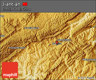 Physical Map of Jiantian