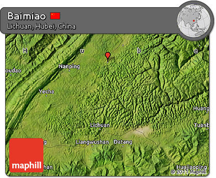 Satellite Map of Baimiao