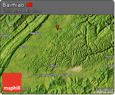 Satellite Map of Baimiao