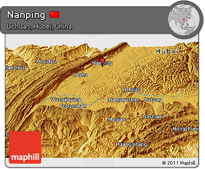 Physical Panoramic Map of Nanping